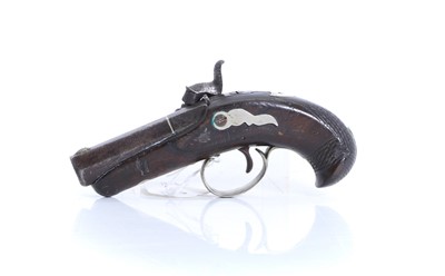 Lot 382 - A small percussion pocket pistol