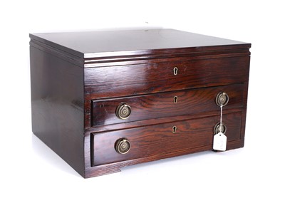 Lot 35 - A silver canteen of cutlery for twelve