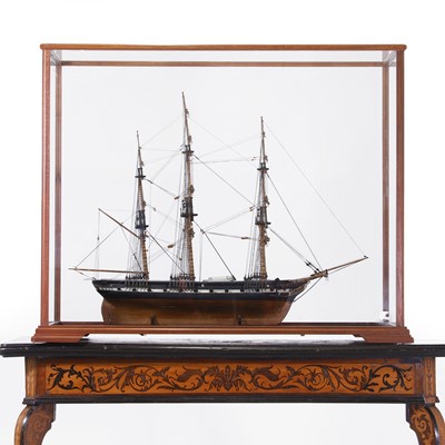 Lot 162 - A model of the 26-gun corvette HMS 'Eurydice'