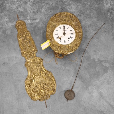 Lot 201 - A French Comptoise vineyard clock