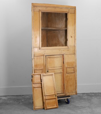 Lot 541 - A pine corner cupboard