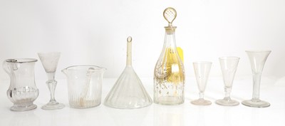 Lot 151 - A collection of Georgian glass items
