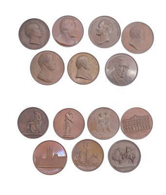 Lot 315 - A selection of Art Union of London and other Bronze medallions