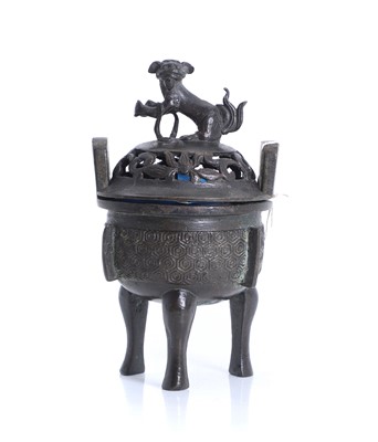 Lot 56 - A bronze censer