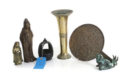 Lot 59 - A collection of Asian bronze items