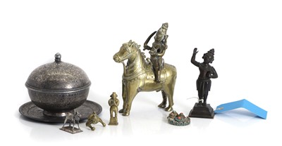 Lot 321 - A collection of Indian metal wares
