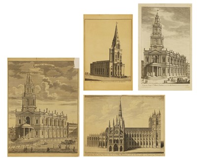 Lot 19 - Four engravings of London churches