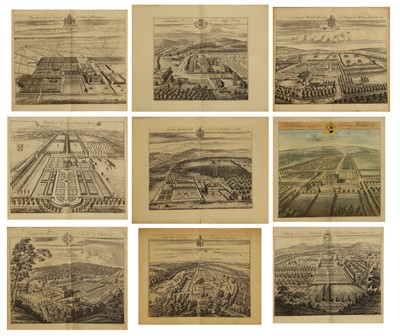 Lot 23 - Nine engravings of country seats