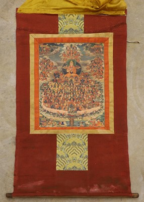 Lot 60 - A Tibetan thangka