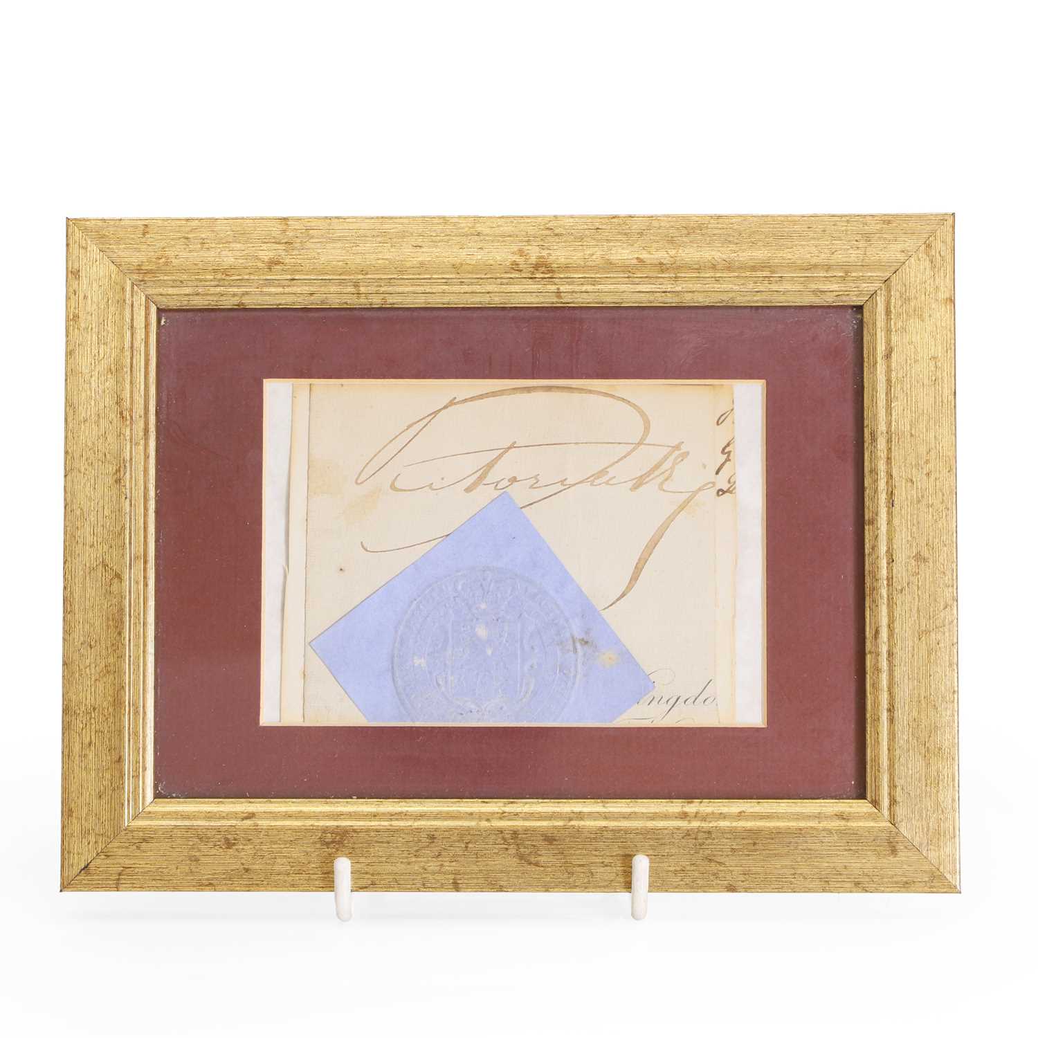 Lot 308 - Queen Victoria's signature