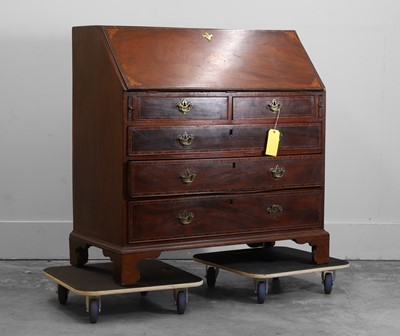 Lot 525 - A George III mahogany bureau chest