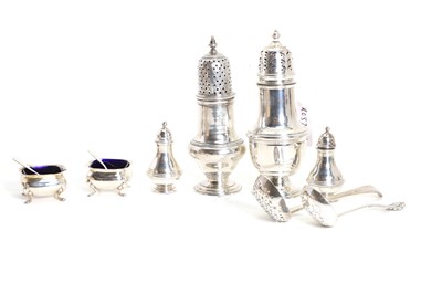 Lot 1A - A collection of silver cruets