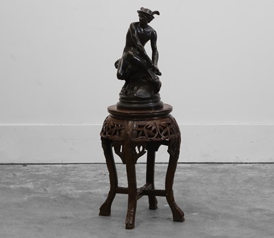Lot 262 - A seated bronze of Mercury