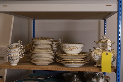 Lot 107 - An English porcelain tea service