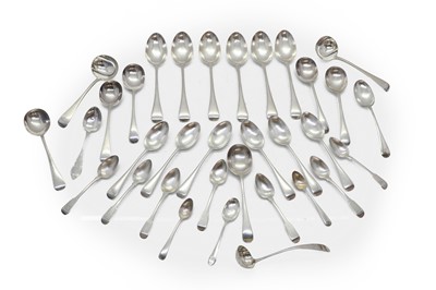 Lot 4 - A collection of silver spoons