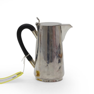 Lot 7 - A silver hot water jug