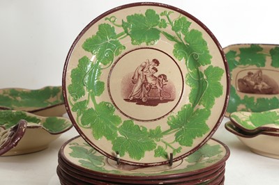 Lot 110 - A collection of Staffordshire Drabware items