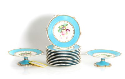 Lot 120 - A part Ridgway porcelain dessert service