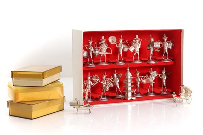 Lot 46 - A collection of Hong Kong silver place settings