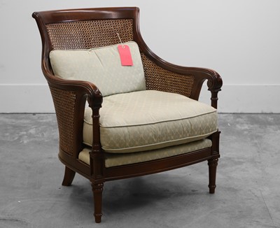 Lot 541A - A Regency-style mahogany and cane bergère