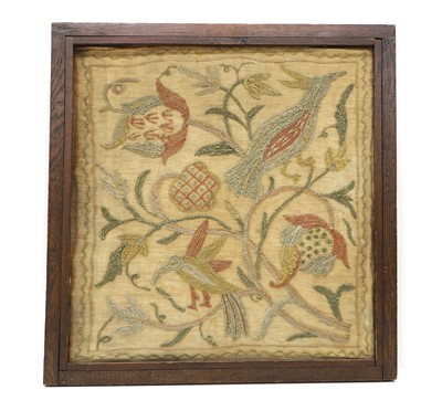Lot 341 - A needlework fragment