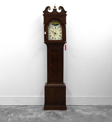 Lot 203 - A late George III mahogany 8 day longcase clock