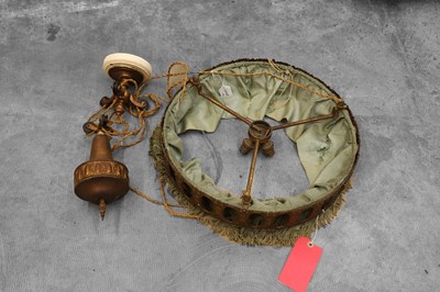Lot 475 - An Edwardian ceiling light