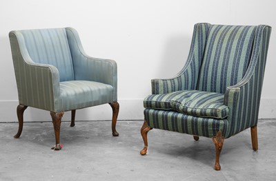 Lot 540A - A George II style armchair