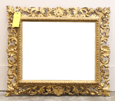 Lot 556 - A Continental giltwood mirror