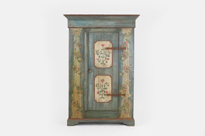Lot A painted pine armoire
