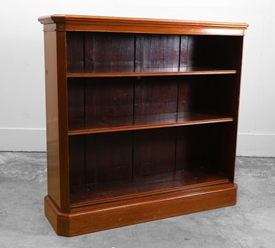 Lot 549 - A mahogany open front bookcase