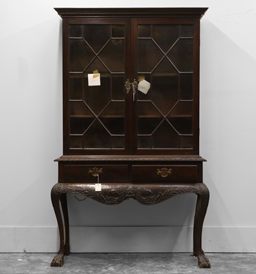 Lot 507 - A Chippendale Revival display cabinet