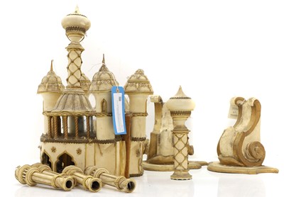 Lot 323 - A pair of wall mounted pavilions