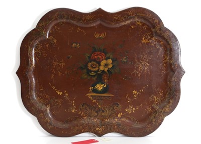 Lot 336 - A toleware tray