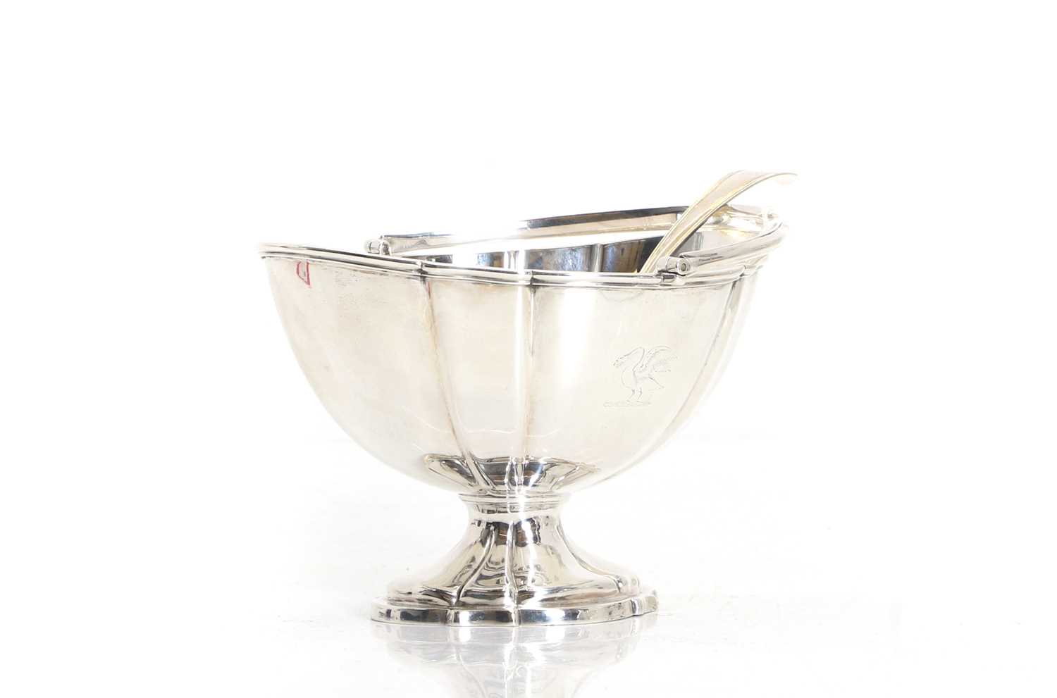 Lot 7 - An early Victorian silver sugar basket