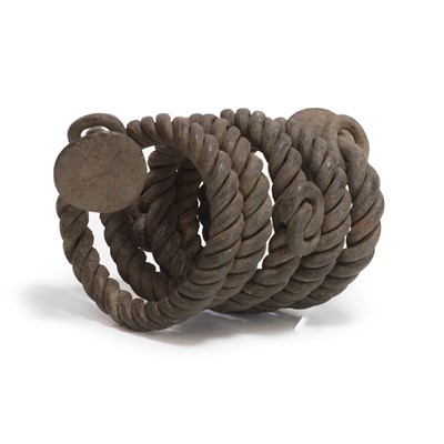 Lot 116 - A bronze currency bracelet