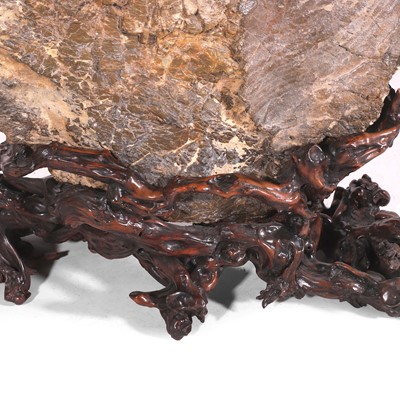 Lot 7 - A scholar's rock on stand