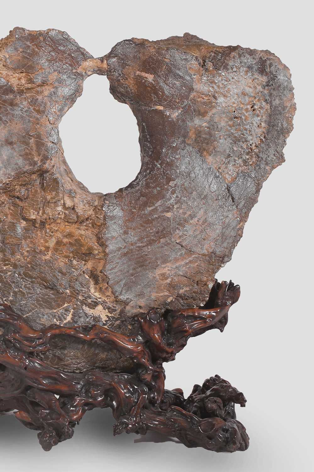 Lot 7 - A scholar's rock on stand