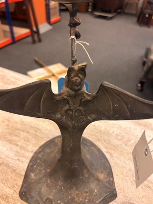Lot 315 - A Kayserzinn 'Bats' girandole