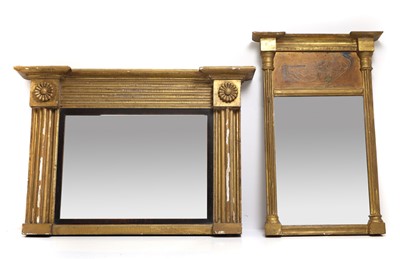 Lot 319 - A small Regency giltwood wall mirror