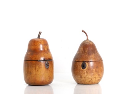 Lot 334 - Two George III fruitwood tea caddies