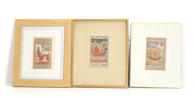 Lot 80A - Six Indian court and hunting scenes