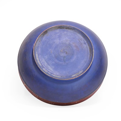 Lot 33 - A folk art turned wooden bowl