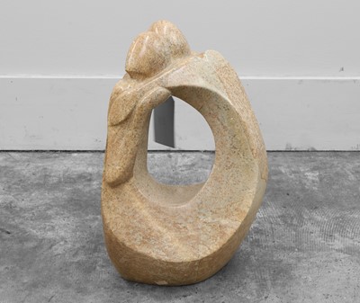 Lot 307 - A Modernist carved hardstone sculpture