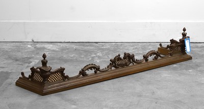 Lot 510 - A bronze fire curb