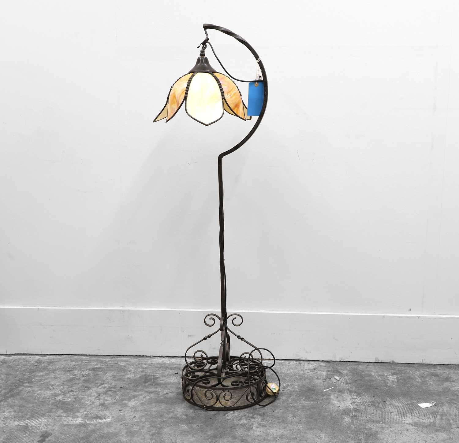 Lot 475 - An Art Nouveau floor lamp