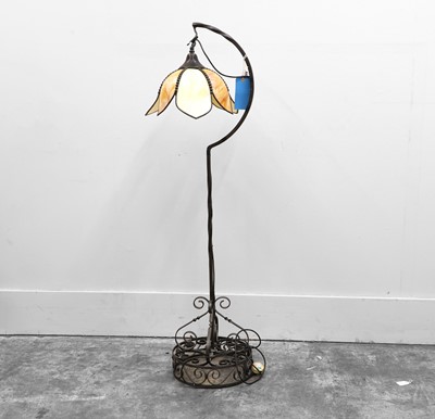 Lot 475 - An Art Nouveau floor lamp