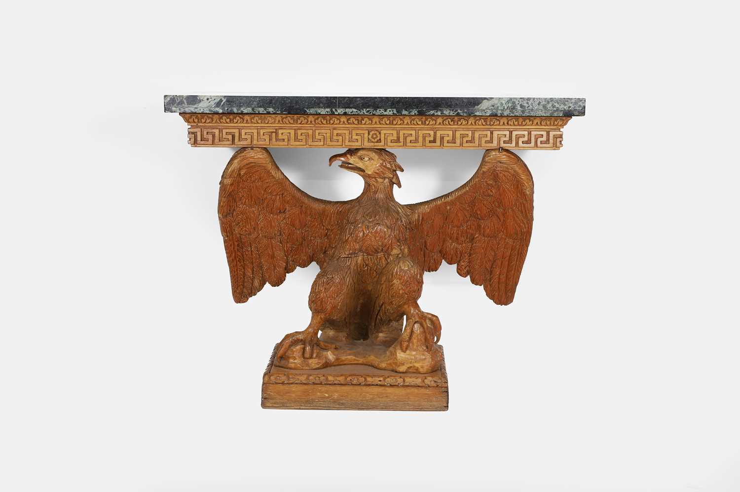 Lot A George II carved pine console table in the style of William Kent