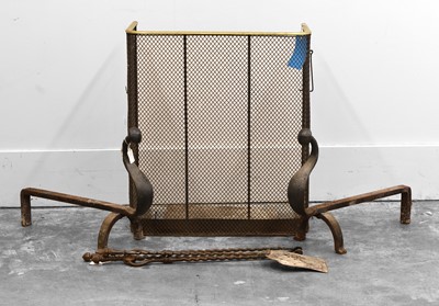 Lot 524 - A pair of fire dogs