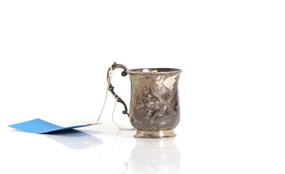 Lot 18 - A silver Christening mug